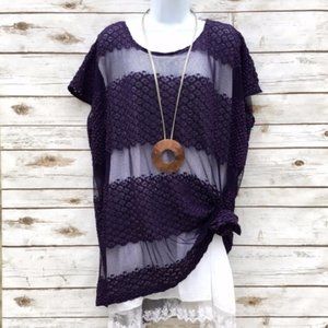 Free People Purple Top